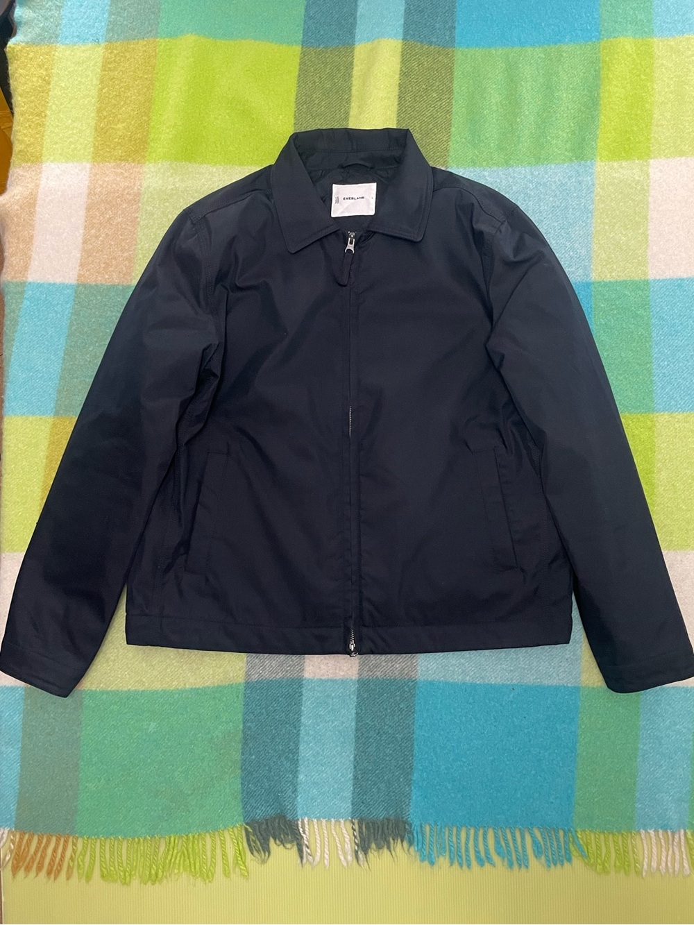 Everlane Black Harrington jacket